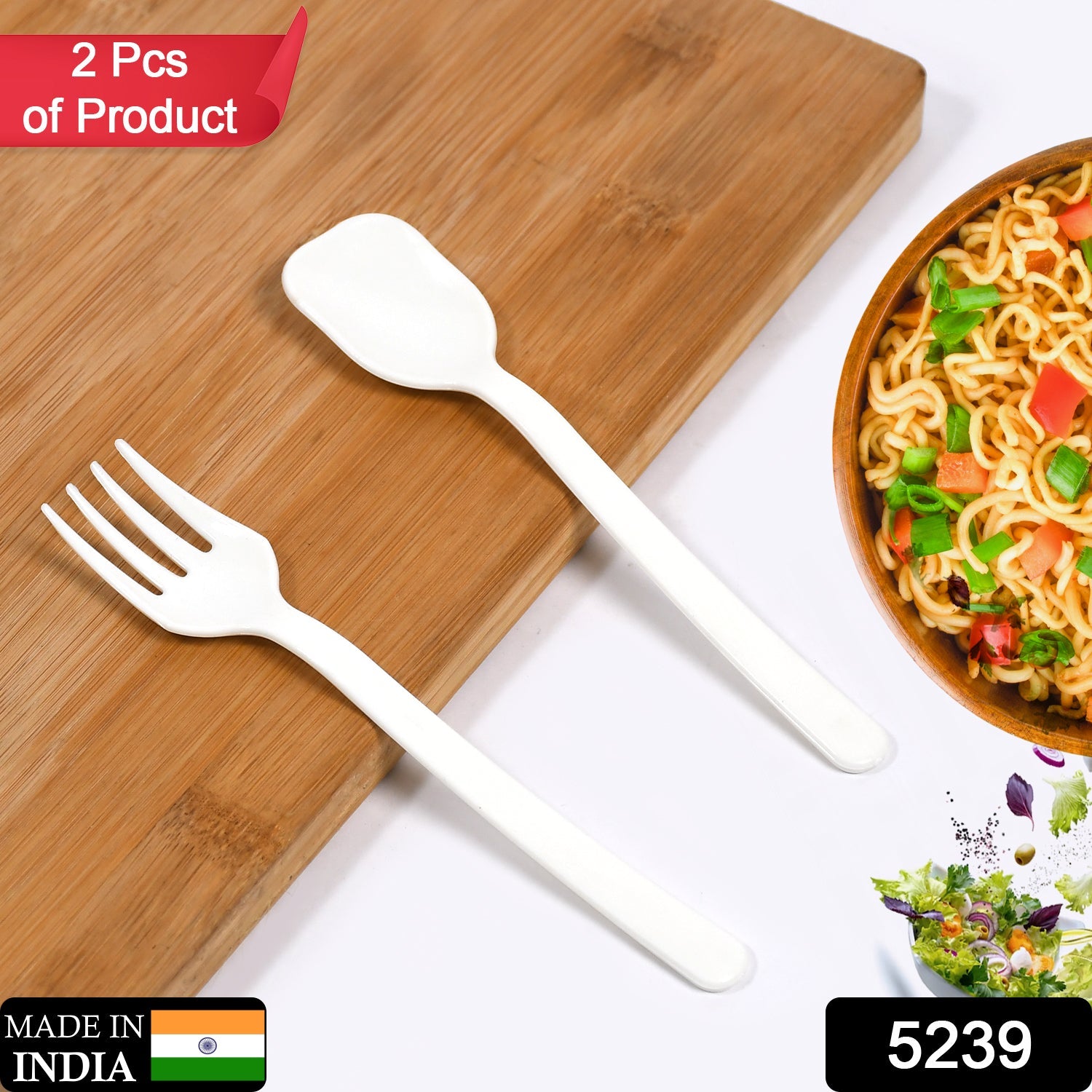 5239 Plastic Forks & spoon Cutlery-Utensils, Parties, Dinners, Catering Services, Family Gatherings ( pack of 2) DeoDap 5239 Plastic Forks & spoon Cutlery-Utensils, Parties, Dinners, Catering Services, Family Gatherings ( pack of 2) DeoDap